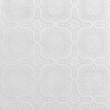 SAMPLE - Richmond Chatsworth Texture White Blown Vinyl Wallpaper by Belgravia 5842