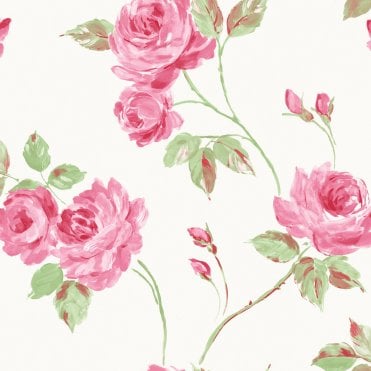 SAMPLE - Romance Heavyweight Wallpaper Pink by Fine Decor FD40038S