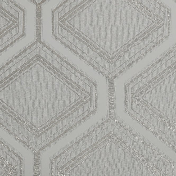 SAMPLE - Saville Row Geo Grey / Pale Gold Wallpaper by Superfresco Colours 112578