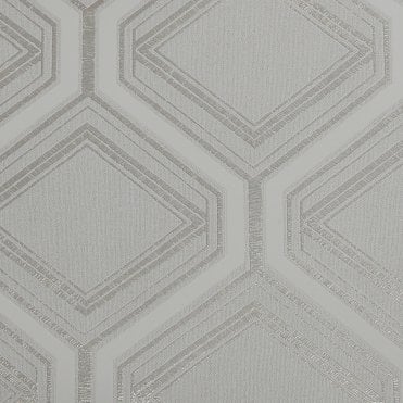SAMPLE - Saville Row Geo Grey / Pale Gold Wallpaper by Superfresco Colours 112578