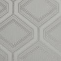 SAMPLE - Saville Row Geo Grey / Pale Gold Wallpaper by Superfresco Colours 112578