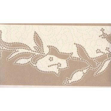 SAMPLE - Schoner Wohnen Leaf Trail Beige Border by AS Creation 1142-28