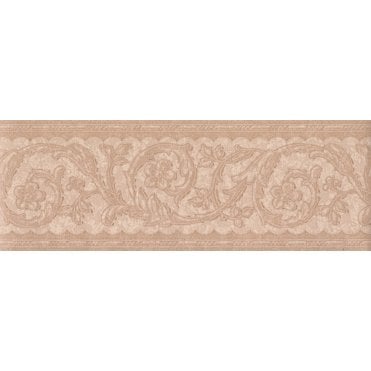 SAMPLE - Scroll Acanthus Leaf Scroll Peach 10 Metre Border by Coloroll 117117