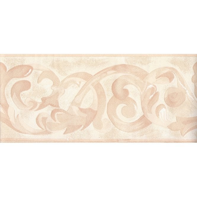 SAMPLE - Scroll Peach Border by Crown 21562
