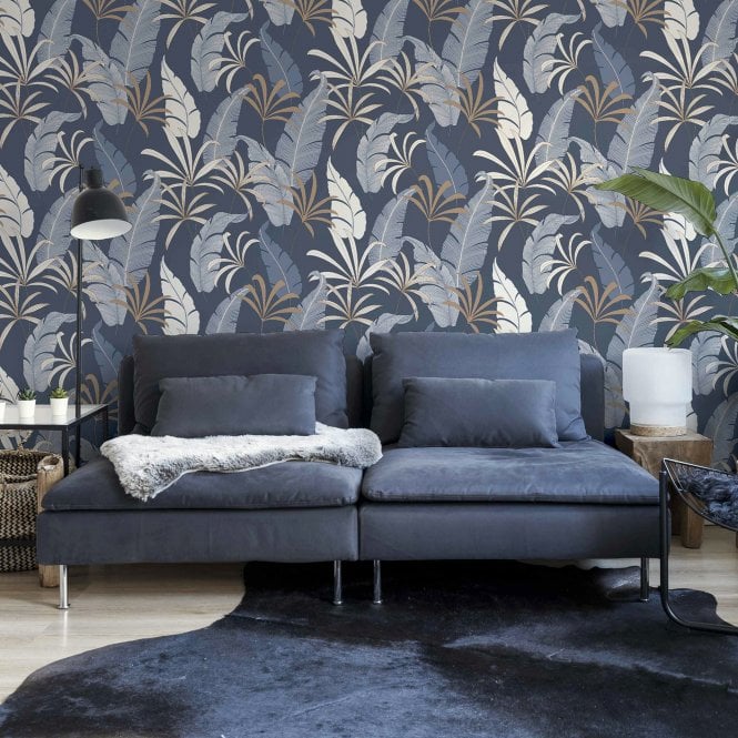 SAMPLE - Selago Blue Wallpaper by Arthouse 925304