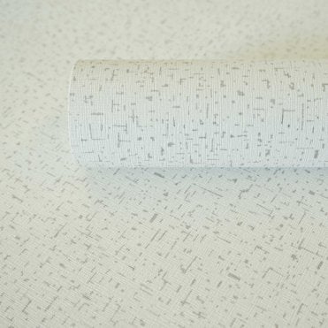 SAMPLE - Seminato Silver Heavyweight Wallpaper by Casa Flair Decor