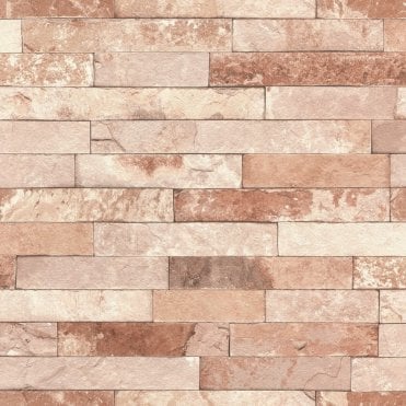 SAMPLE - Slate Wall Effect Natural Wallpaper by Rasch 475166
