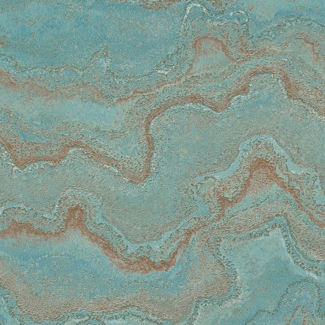 SAMPLE - Stories Of Life Quartz Texture Blue / Green Wallpaper by AS Creation 39659-1