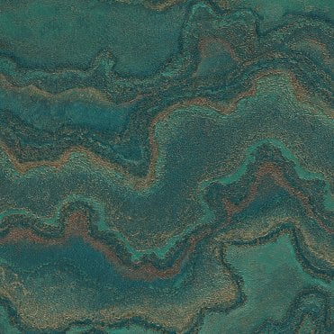 SAMPLE - Stories Of Life Quartz Texture Green / Gold Wallpaper by AS Creation 39659-3