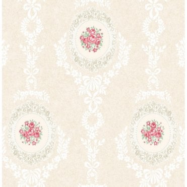 SAMPLE - Tabitha Cameo Pink Wallpaper from Eden Hall by Holden 98780