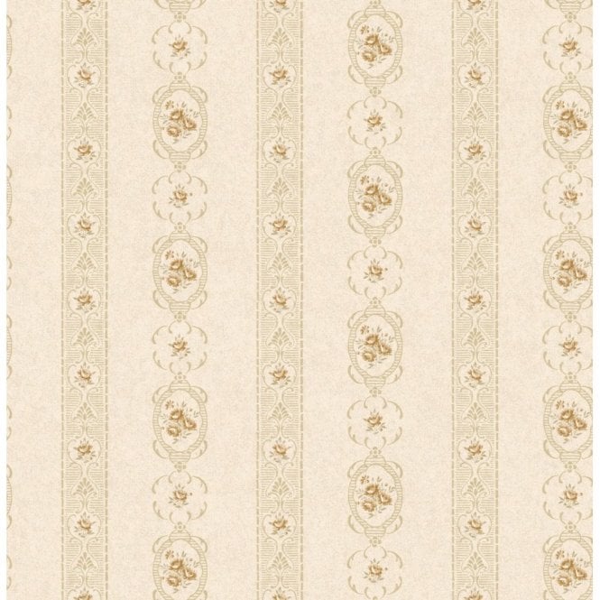 Sample Tabitha SAMPLE - Tabitha Cameo Stripe Gold Wallpaper from Eden Hall by Holden 98793