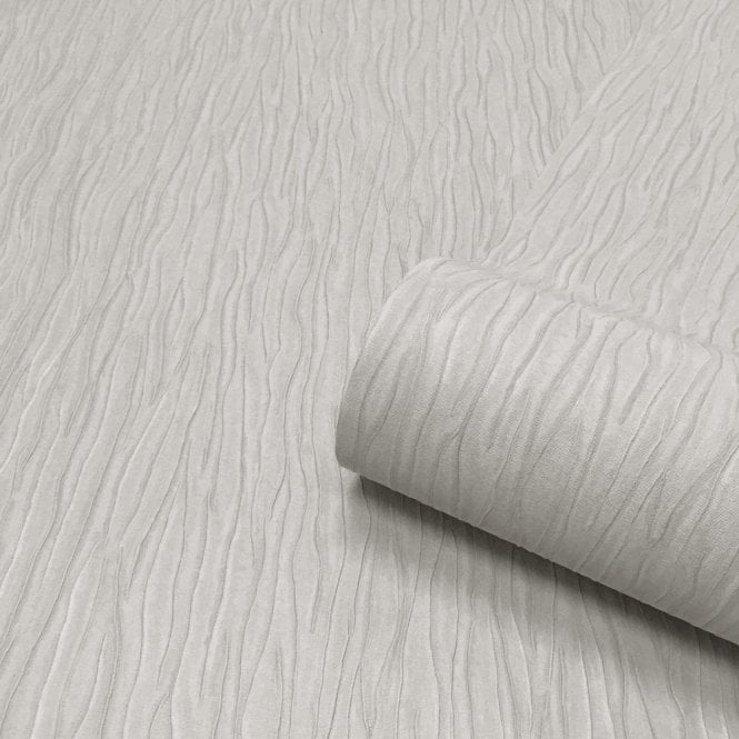 SAMPLE - Tiffany Collection Soft Silver Texture Wallpaper by Belgravia GB 41316