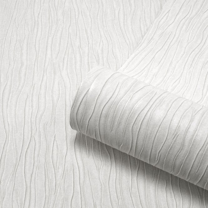 SAMPLE - Tiffany Floral White Texture Wallpaper by Belgravia GB 41334