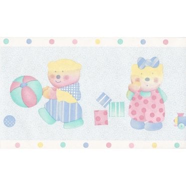 SAMPLE - Tots Blue 10 Metre Border by Coloroll 200055