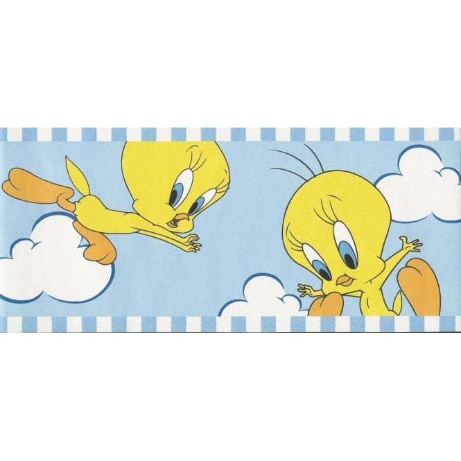 SAMPLE - Tweety Pie Border in Yellow & Blue