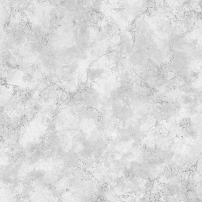 SAMPLE - Verona Marble Silver / White Heavyweight Vinyl Wallpaper by Debona 9122