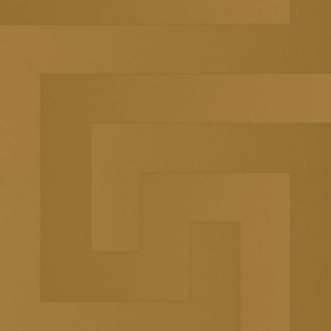 SAMPLE - Versace Home Greek Key Gold Luxury 70CM Wallpaper by AS Creation 93523-2