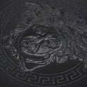 SAMPLE - Versace Home Medusa Royale Black Luxury 70CM Wallpaper by AS Creation 34862-2