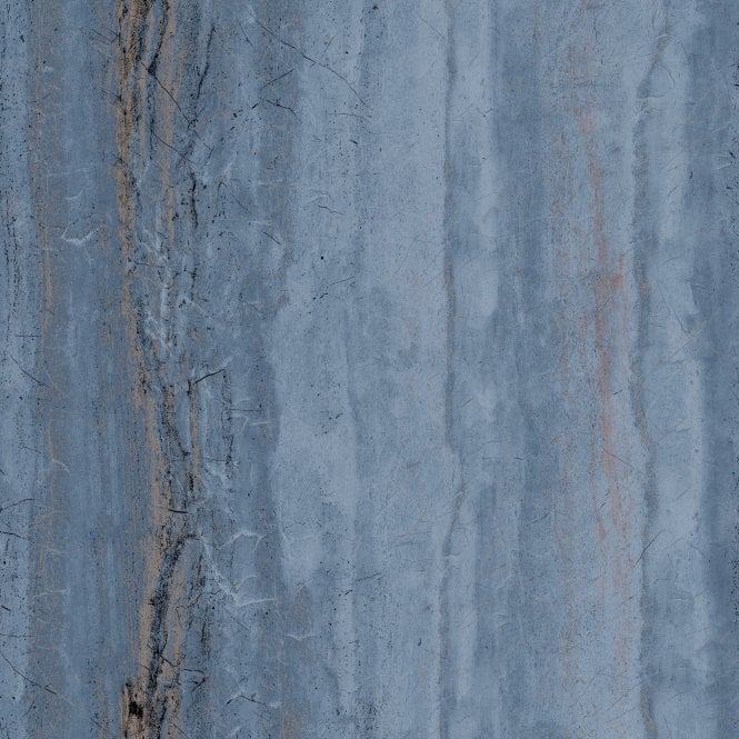 SAMPLE - Vertical Marble Blue / Gold Textured Wallpaper by Debona 5041