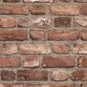 SAMPLE - Vintage Red House Brick Effect Wallpaper by Grandeco Life A28901