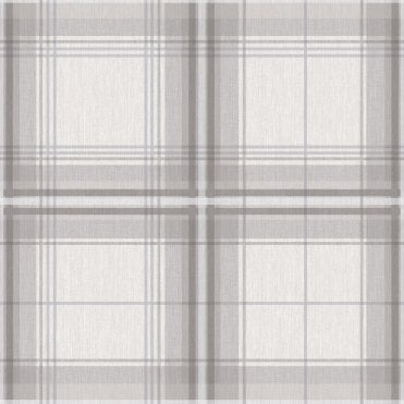 SAMPLE - Woven Check Grey & White Wallpaper by Arthouse 903102