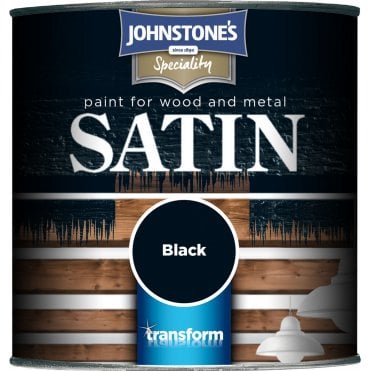 Satin Black For Wood & Metal - Johnstone's Speciality Paint