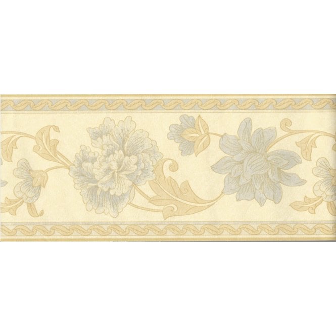 Savoir Flower Cream 8 Metre Border by Coloroll 209072