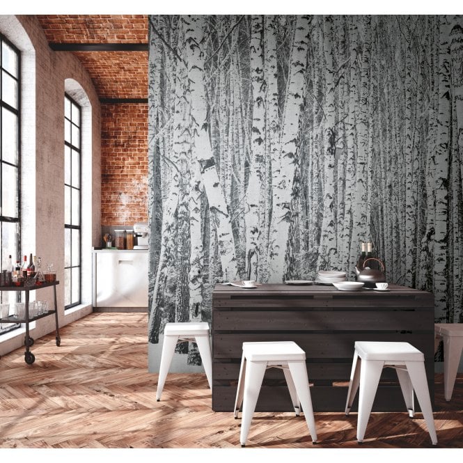 Silver Birch Mural from Metropolitan Stories The Wall by AS Creation 382591