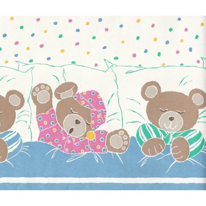 Sleeping Teddy Bears 10 Metre Border by Storeys 149469