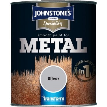 Smooth Paint For Metal Silver - Johnstone's Speciality Paint