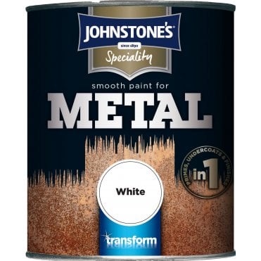 Smooth Paint For Metal White - Johnstone's Speciality Paint