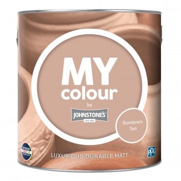 MY Colour | Sombrero Tan Durable Matt Emulstion Paint 2.5L Can | Johnstone's Paint from PPG