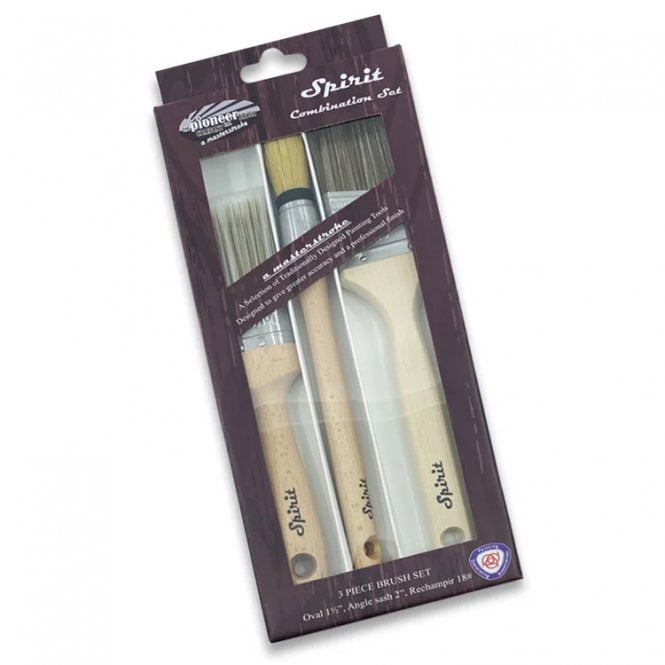 Spirit Brush Set Oval/Angle/Rechampir from Pioneer Brush Co