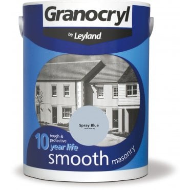Spray Blue Smooth Masonry Paint - Granocryl By Leyland