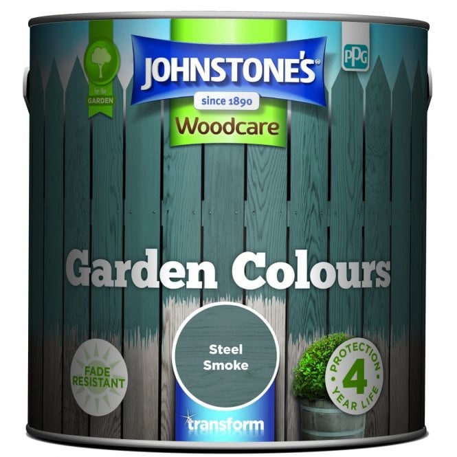 Steel Smoke Garden Colours Paint - Johnstone's Woodcare