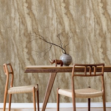 Stone Facade Wallpaper Bronze by Grandeco Life A81703