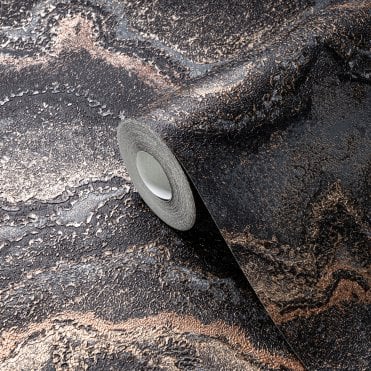 AS Creation Roll | Quartz Texture Black / Grey Wallpaper 39659-4 | Stories Of Life