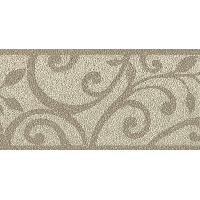 Swirl Mocha Embossed Texture Border by Holden K2 22230