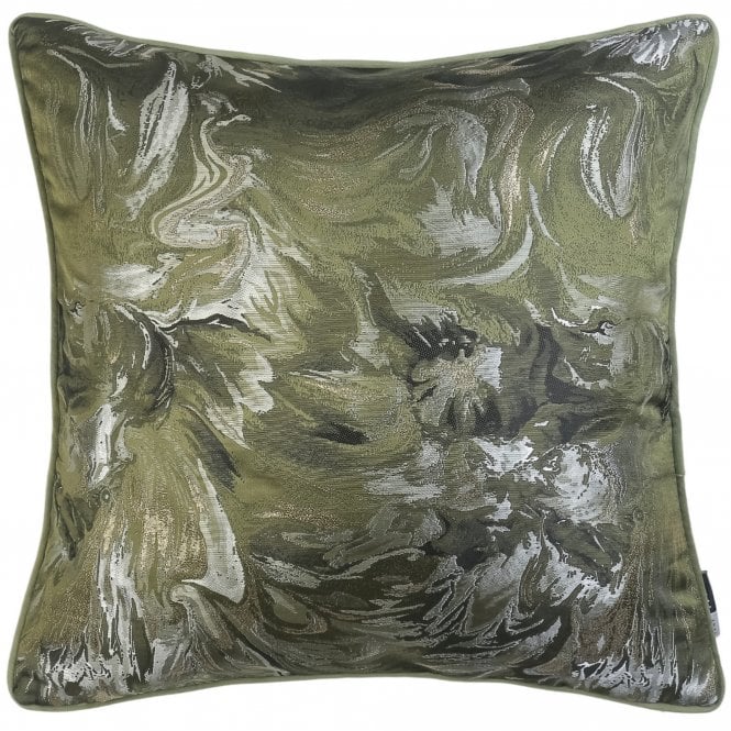Symphony Olive 50cm Square Cushion from Malini