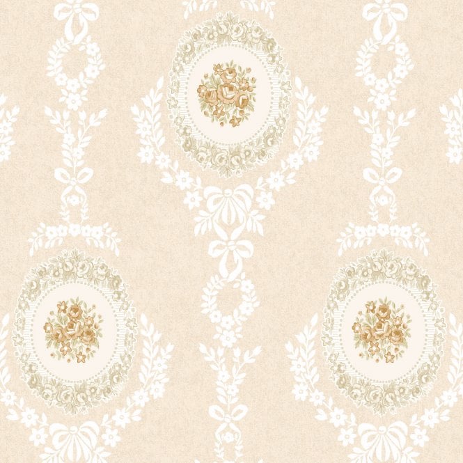 Tabitha Cameo Gold Wallpaper from Eden Hall by Holden 98783
