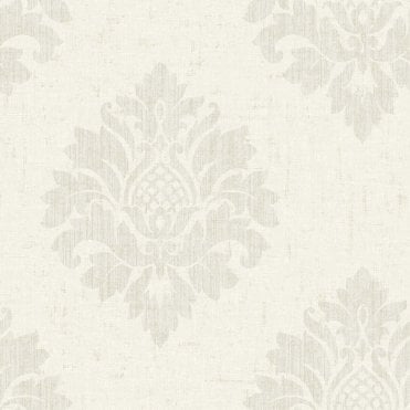Grandeco | Temus Damask Cream Wallpaper FI2001 | SK Filson