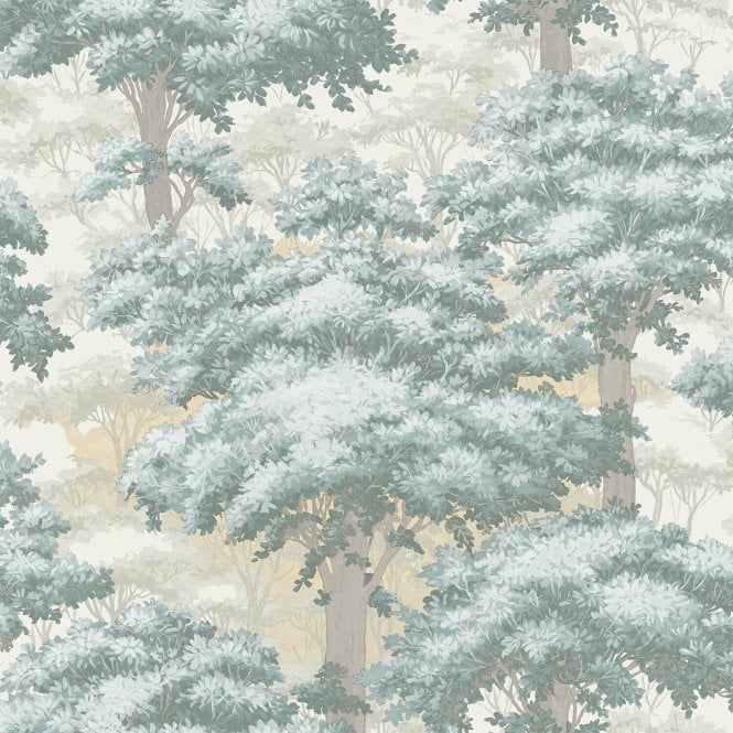Toile Forest Green Wallpaper by Grandeco Life 199001