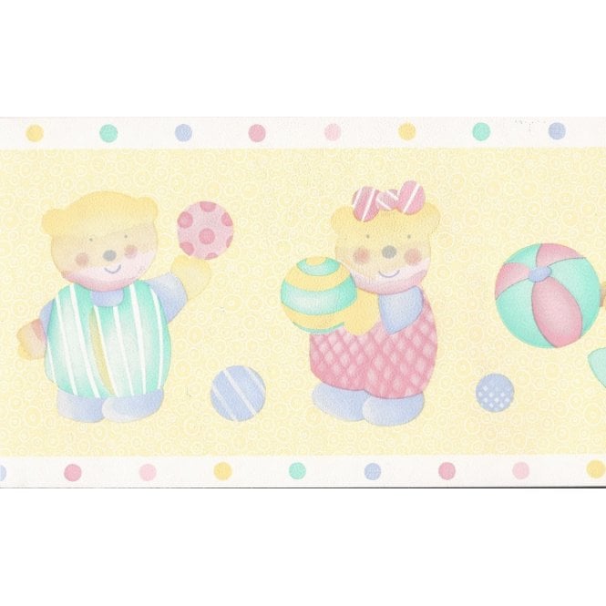 Tots Lemon 10 Metre Border by Coloroll 200048