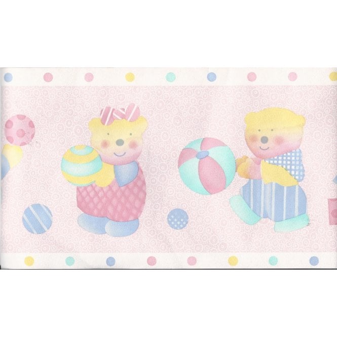 Tots Pink 10 Metre Border by Coloroll 200031