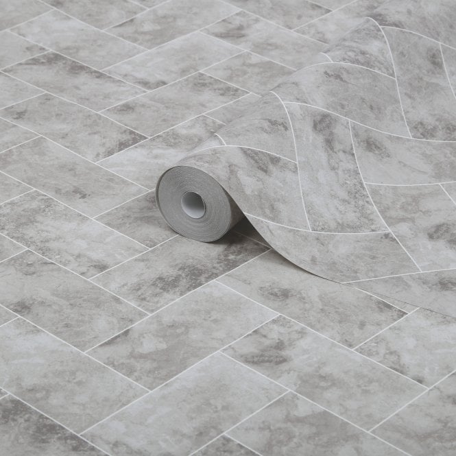 Travertino - Taupe Wallpaper by Graham & Brown 103922