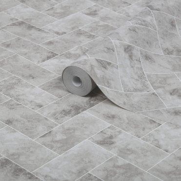 Travertino - Taupe Wallpaper by Graham & Brown 103922