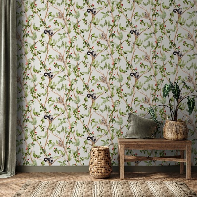 Tropical Monkey Multi Wallpaper by Arthouse 925006