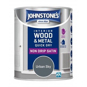 Urban Sky Quick Dry Satin - Johnstones Interior Wood & Metal Paint