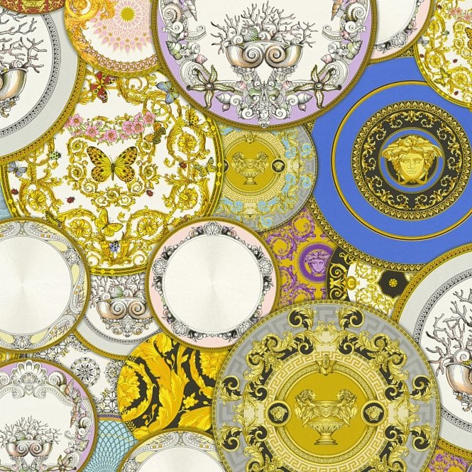 Versace Home Etoiles de la Mer Multi Luxury 70cm Wallpaper by AS Creation 34901-1