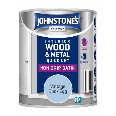 Vintage Duck Egg Quick Dry Satin - Johnstones Interior Wood & Metal Paint